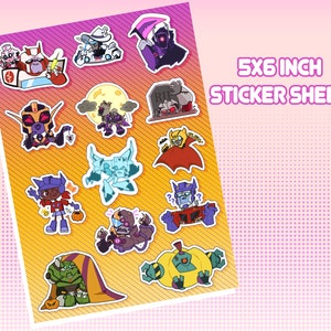 TFA Halloween Sticker Sheet