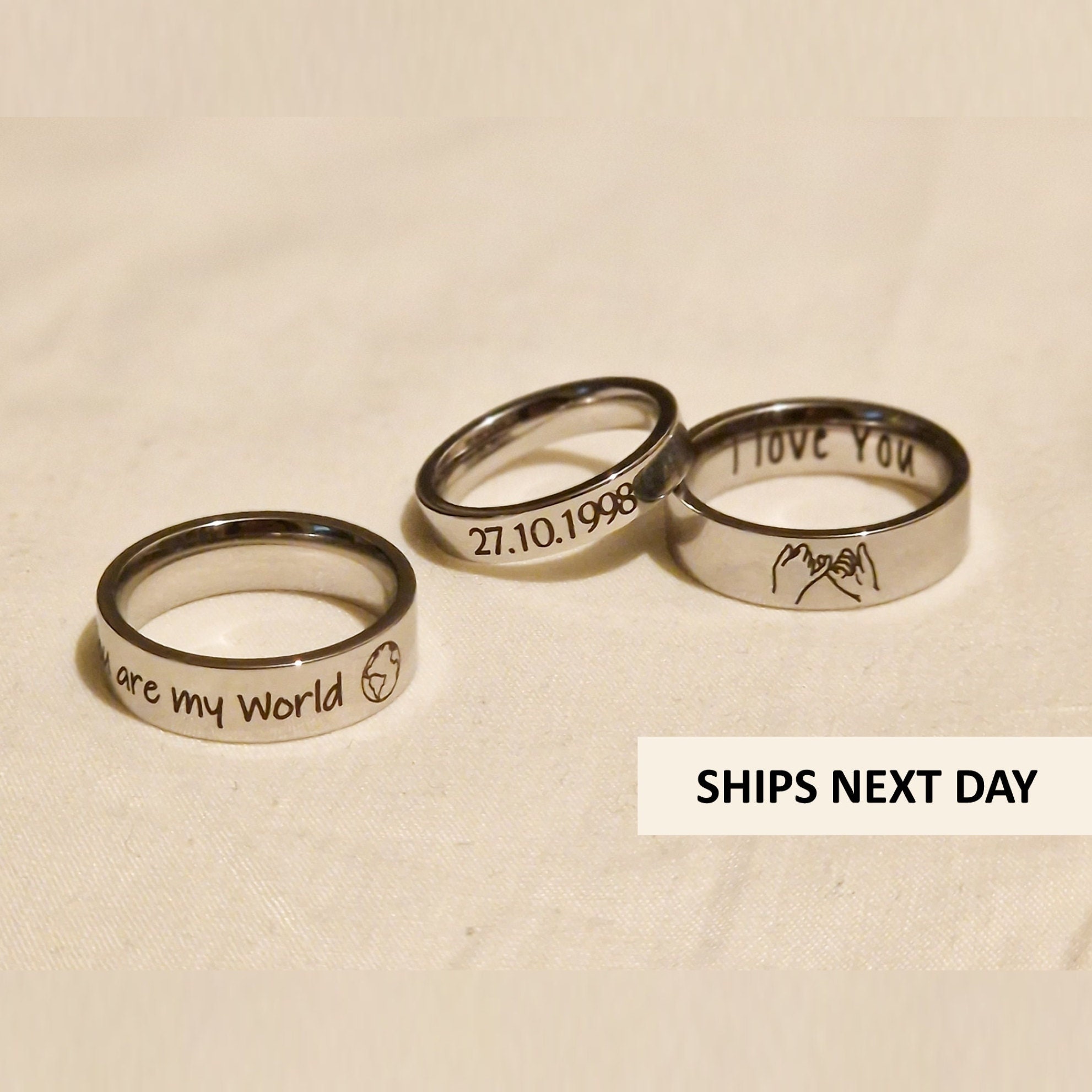 Etsy personalised ring deals