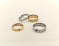 Personalised Stainless Steel Ring, Custom Engraved, 4/6mm