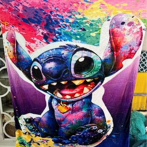 Stitch blanket 60”x80” huge! So soft!