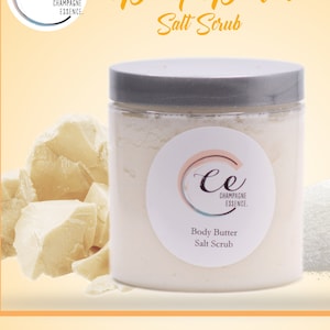 Body Butter Salt Scrub (Fine Grain) - Any Scent