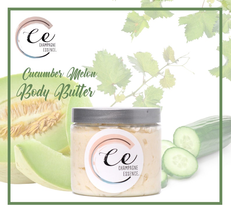 All Natural Whipped Body Butter Cucumber Melon