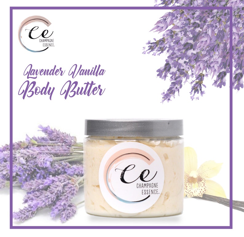 All Natural Whipped Body Butter Lavender Vanilla