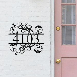 Modern House numbers,Personalized House Number Sign,Metal Address Sign,Custom Door Number Sign,New Home Gift,House Plaque,Housewarming Gift