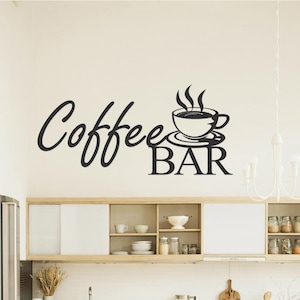 Coffee Bar Sign,Coffee Metal Wall Art,Coffee cup,Coffee sign,Kitchen Decor,Home Decor,Coffee Shop Logo,Housewarming Gift