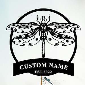 Custom Dragonfly Metal Sign,Personalized Dragonfly Wall Decor,Animal Office Decor,Dragonfly Home Decor,Wall Decor Art,Custom Indoor Decor