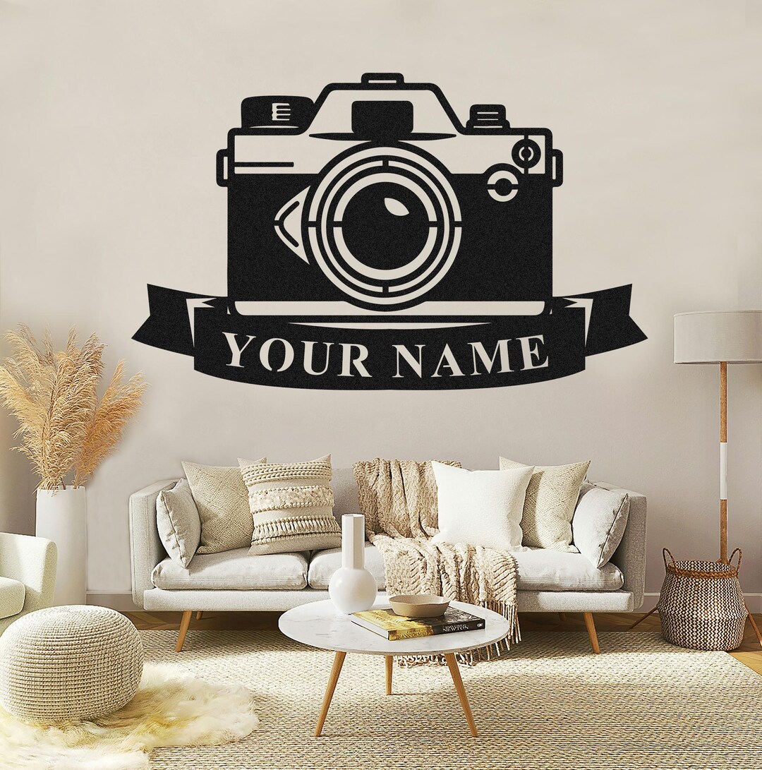 Custom Camera Metal Sign,personalized Camera Wall Art,camera Decor ...