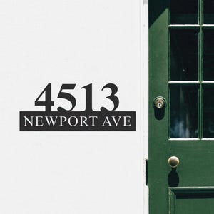 Street Name Sign,Custom Address Metal Sign,Personalized Address Plaque,House Number Sign,Street Numbers,Modern House Numbers,Home Decor