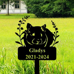 Guinea Pig Garden Sign, Custom Guinea Pig Memeorial Stake ,Guinea Pig Grave Marker,Pet Garden Name Sign,Personalized Guinea Pig Loss Gift