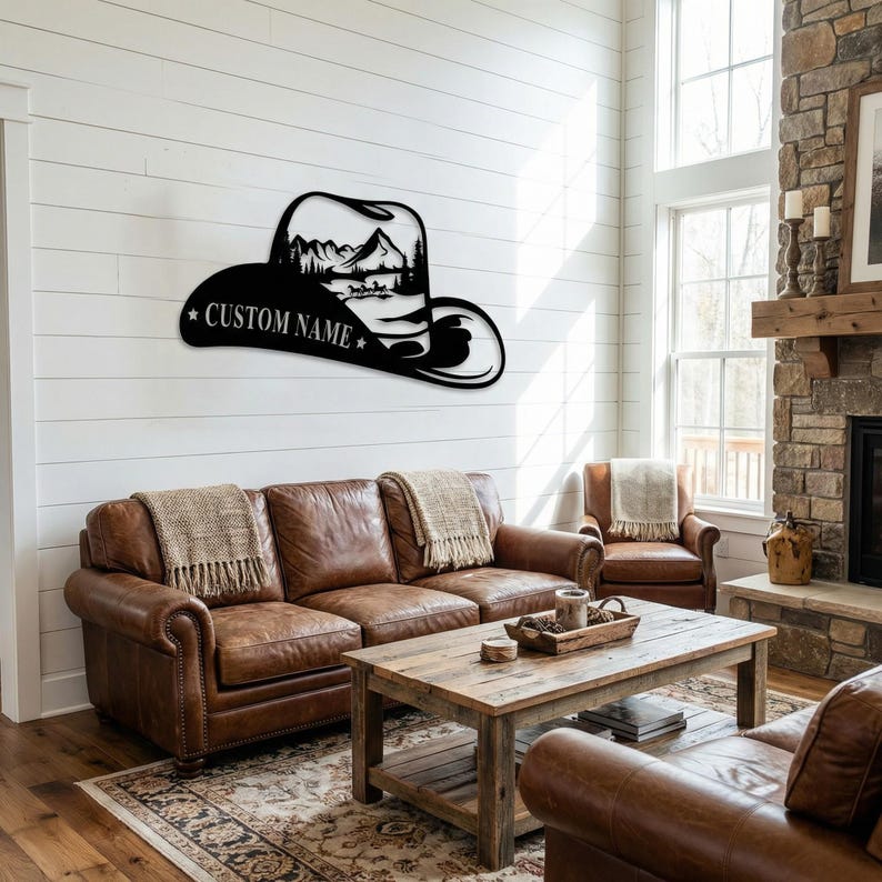 Western Cowboy Metal Sign, Custom Cowboy Name Sign,Cowboy Wall Art, Cowboy Ranch Sign,Western Horse Decor, Equestrian Sign, Cowboy Gift image 5