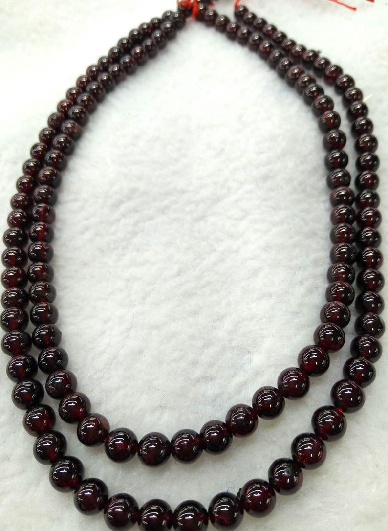 A 4-8mm Natural Garnet gemstone,Rhodlite Crimson red round ball Loose beads strand for necklace bracelet,semi-preciou