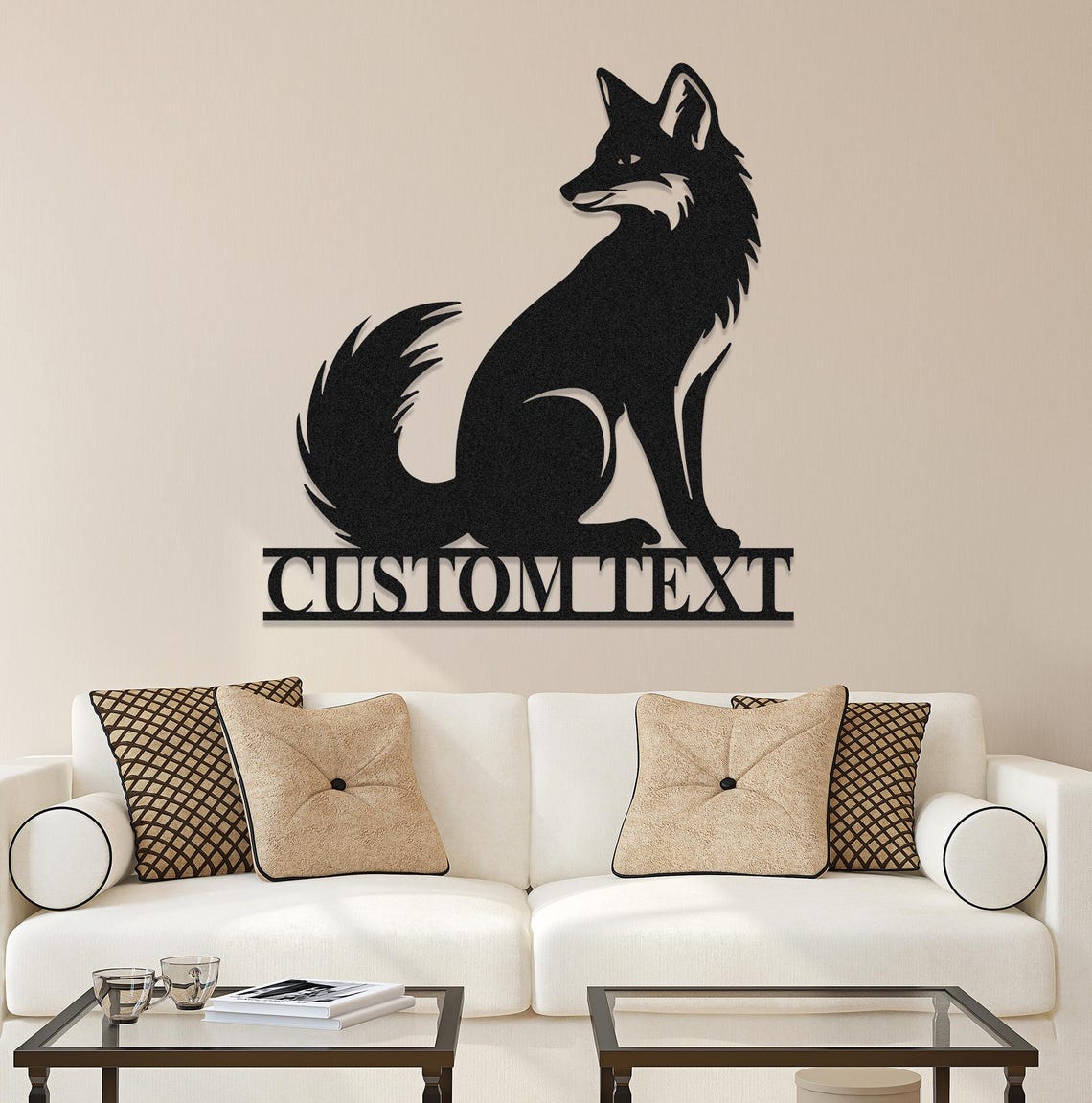 Custom Fox Metal Sign,personalized Fox Name Sign,fox Metal Wall Art,fox ...