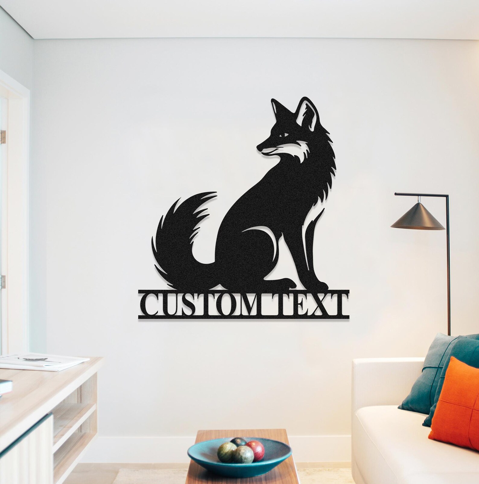 Custom Fox Metal Sign,personalized Fox Name Sign,fox Metal Wall Art,fox ...