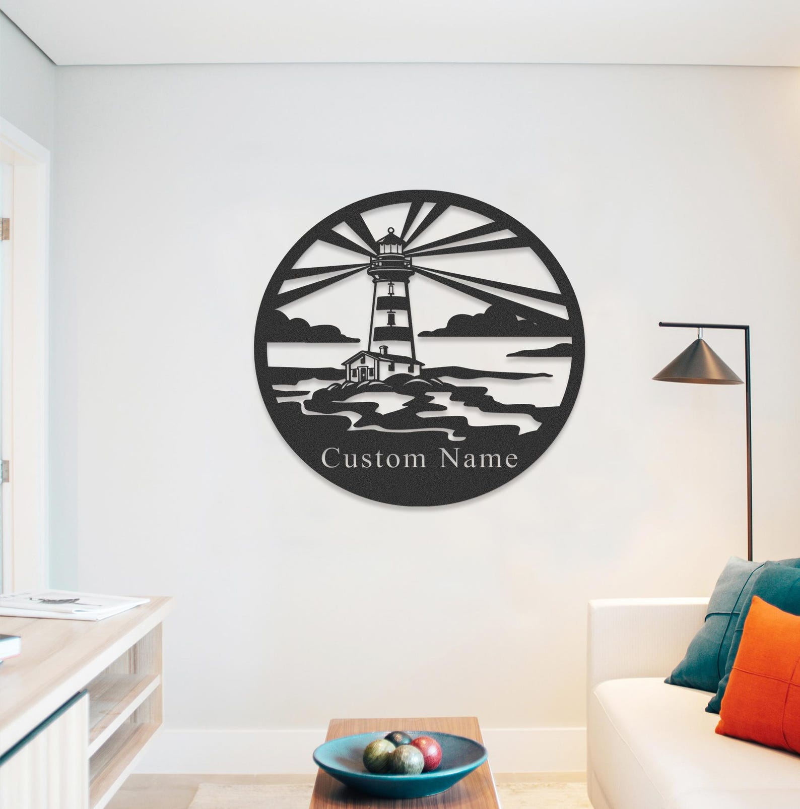 Personalized Lighthouse Decor,custom Lighthouse Metal Sign,lighthouse ...