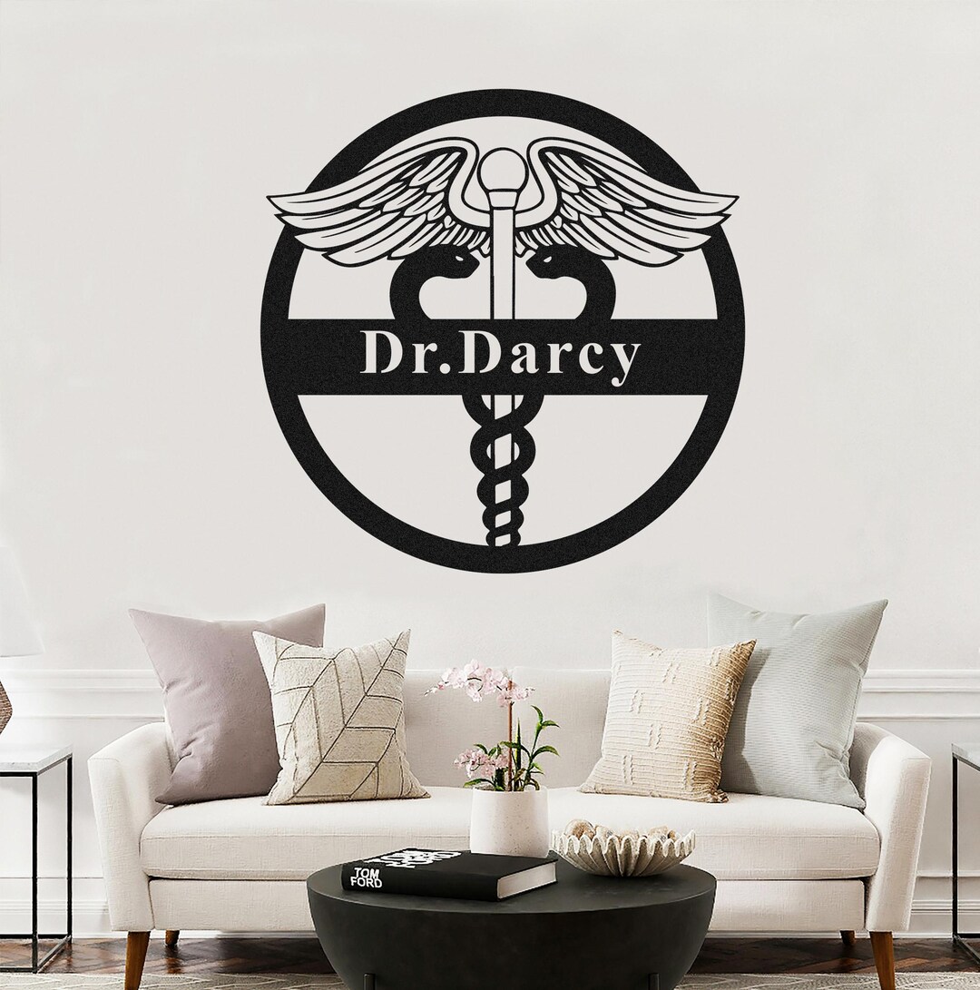 Personalized Doctor Wall Decor, Custom Metal Doctor Sign, Metal Health ...
