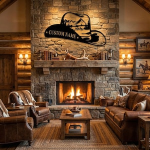 Western Cowboy Metal Sign, Custom Cowboy Name Sign,Cowboy Wall Art, Cowboy Ranch Sign,Western Horse Decor, Equestrian Sign, Cowboy Gift image 3