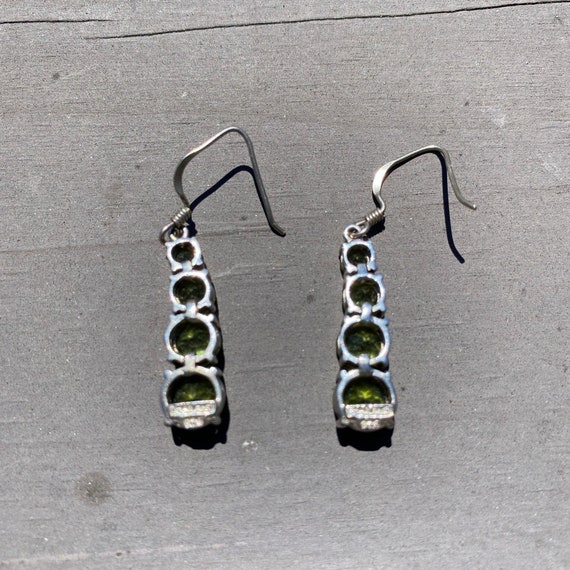Peridot Green Sterling Silver 925Silver Earrings - image 4