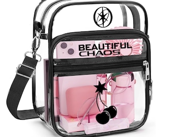 アイドル ENHYPEN WALK THE LINE SLING BAG ENHYPEN Walk the Line Tour 2025 Inspired Clear Crossbody Bag