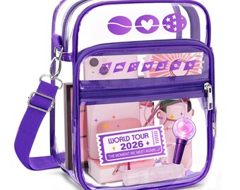 Purple Kpop Clear Stadium Backpack - Etsy display picture 1