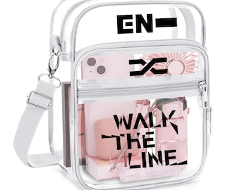 ENHYPEN Walk the Line Tour 2025 Inspired Clear Crossbody Bag
