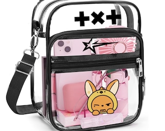 ENHYPEN　SLING BAG　WALK THE LINE ENHYPEN Walk the Line Tour 2025 Inspired Clear Crossbody Bag