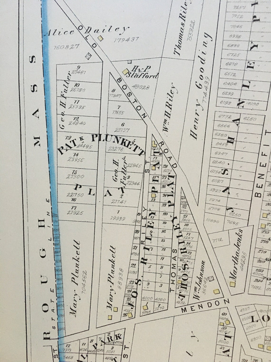 1880 Pleasant View Pawtucket Rhode Island Mill Street to Brook Etsy
