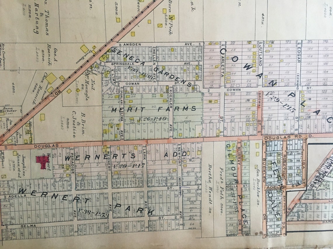 1924 Washington Township Lucas County Ohio Laskey Street to Etsy