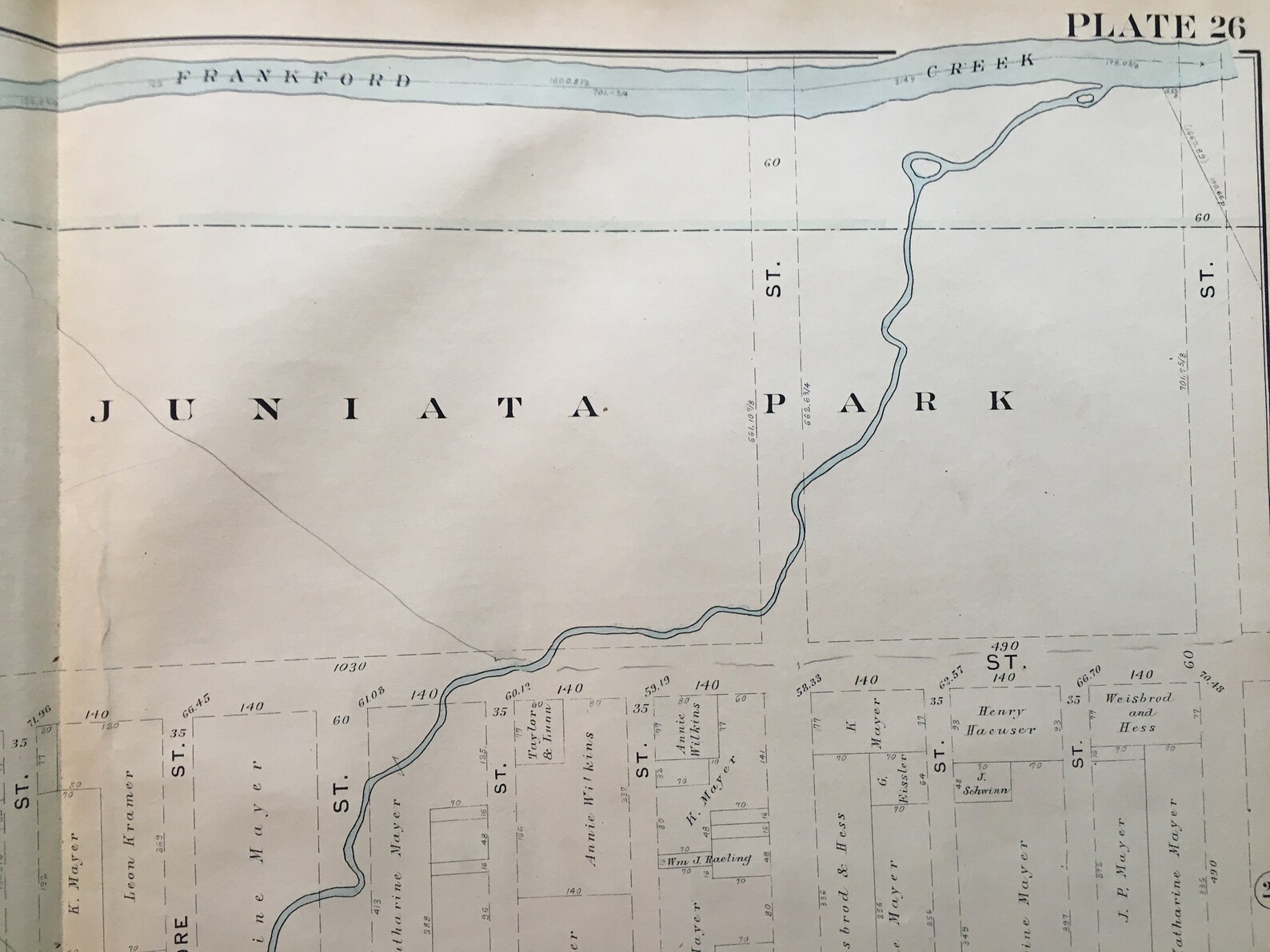 1906 Philadelphia Pennsylvania Juniata Park to Hunting Park Etsy