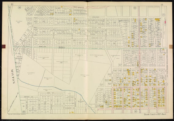1907 Quincy Norfolk County Massachusetts Wollaston Land Etsy