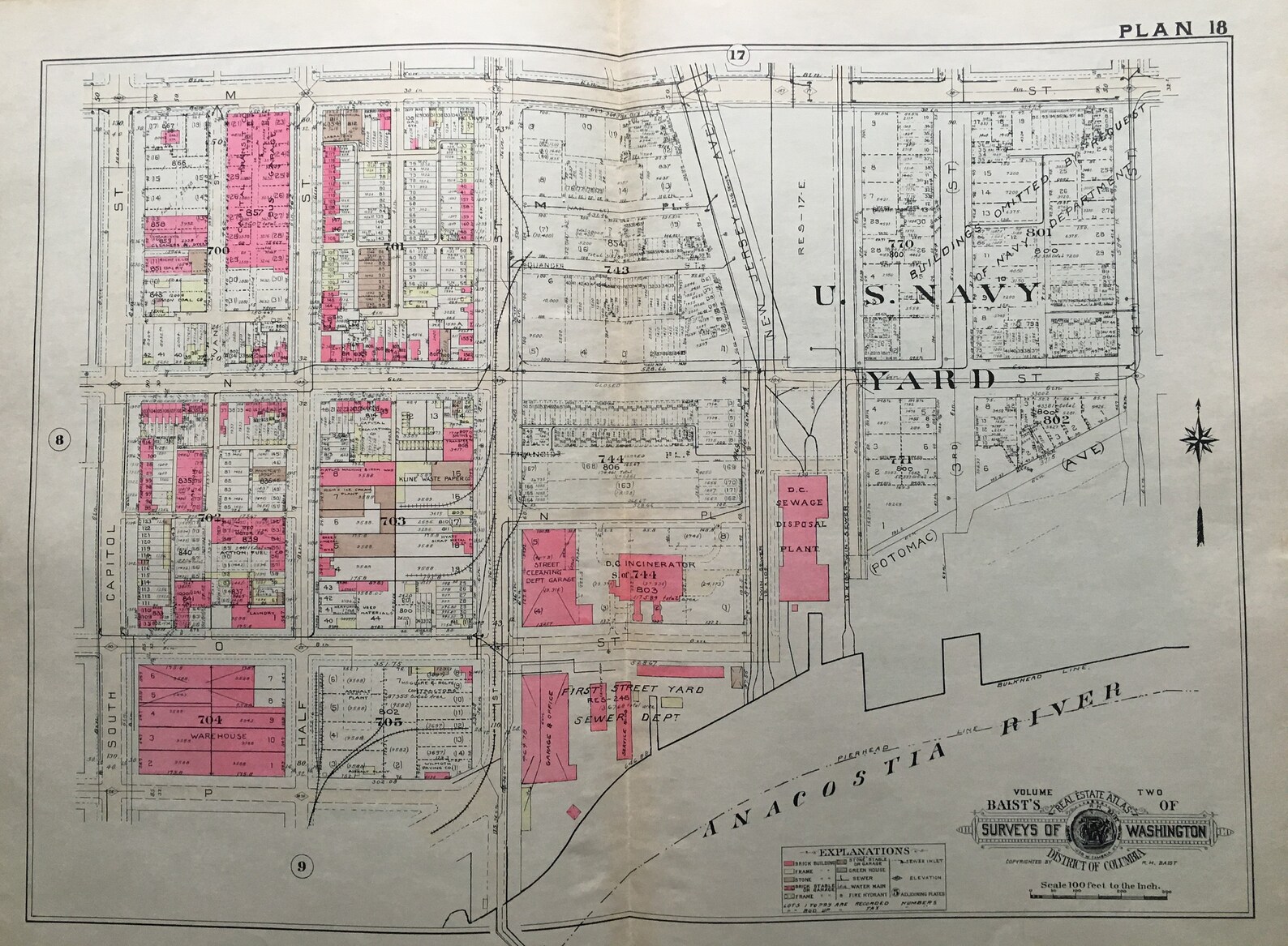 ORIGINAL 1946 Washington D.C. U.S. Navy Yard M Street to P Etsy