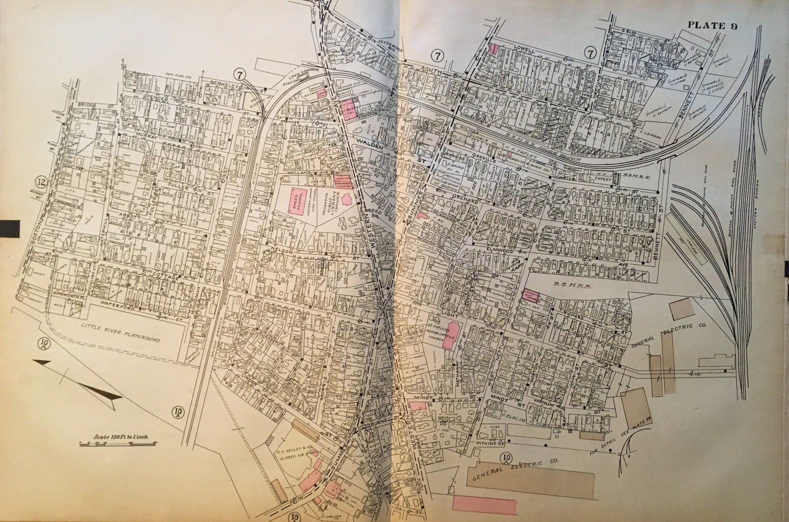 ORIGINAL 1924 Lynn Massachusetts Common Station Boston Street Etsy