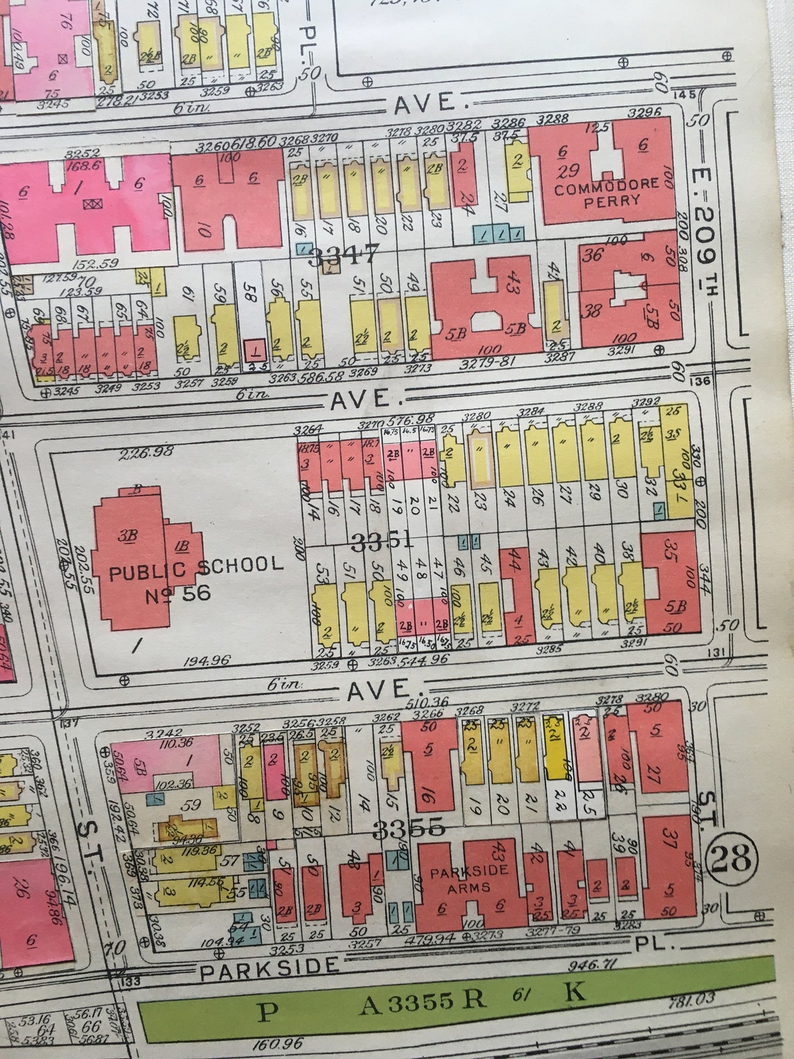 ORIGINAL 1938 Norwood Bronx New York Mosholu Parkway to E. Etsy
