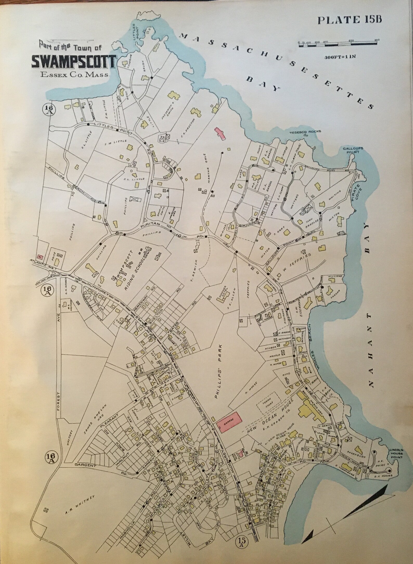 1924 Swampscott Essex County Lynn Massachusetts New Ocean Etsy