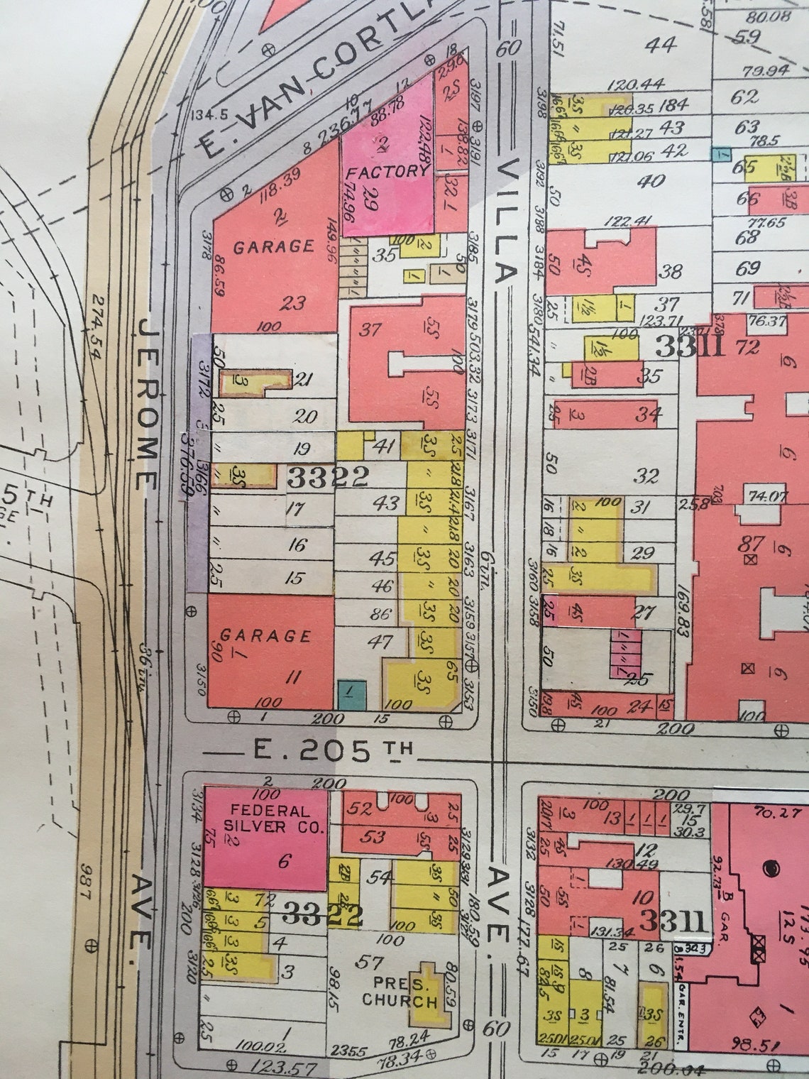 1938 Norwood Bronx New York E. 202nd Street E. 208th Street Etsy