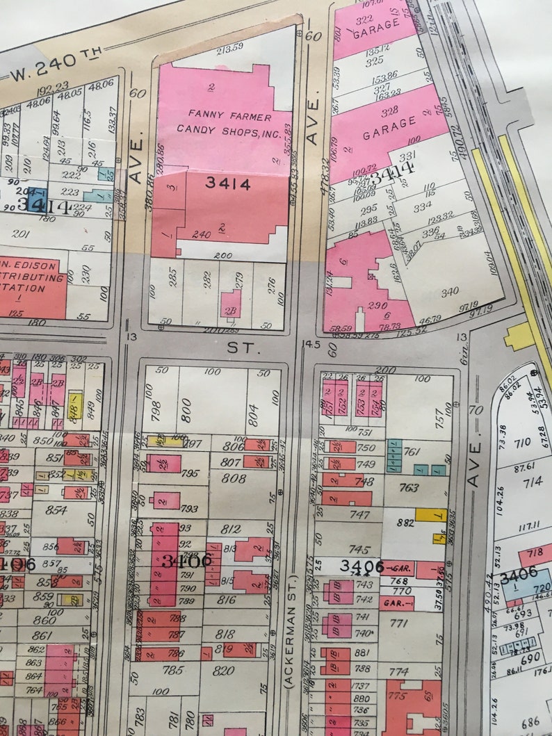 ORIGINAL 1938 Riverdale Bronx New York Fieldston School W 240th Street