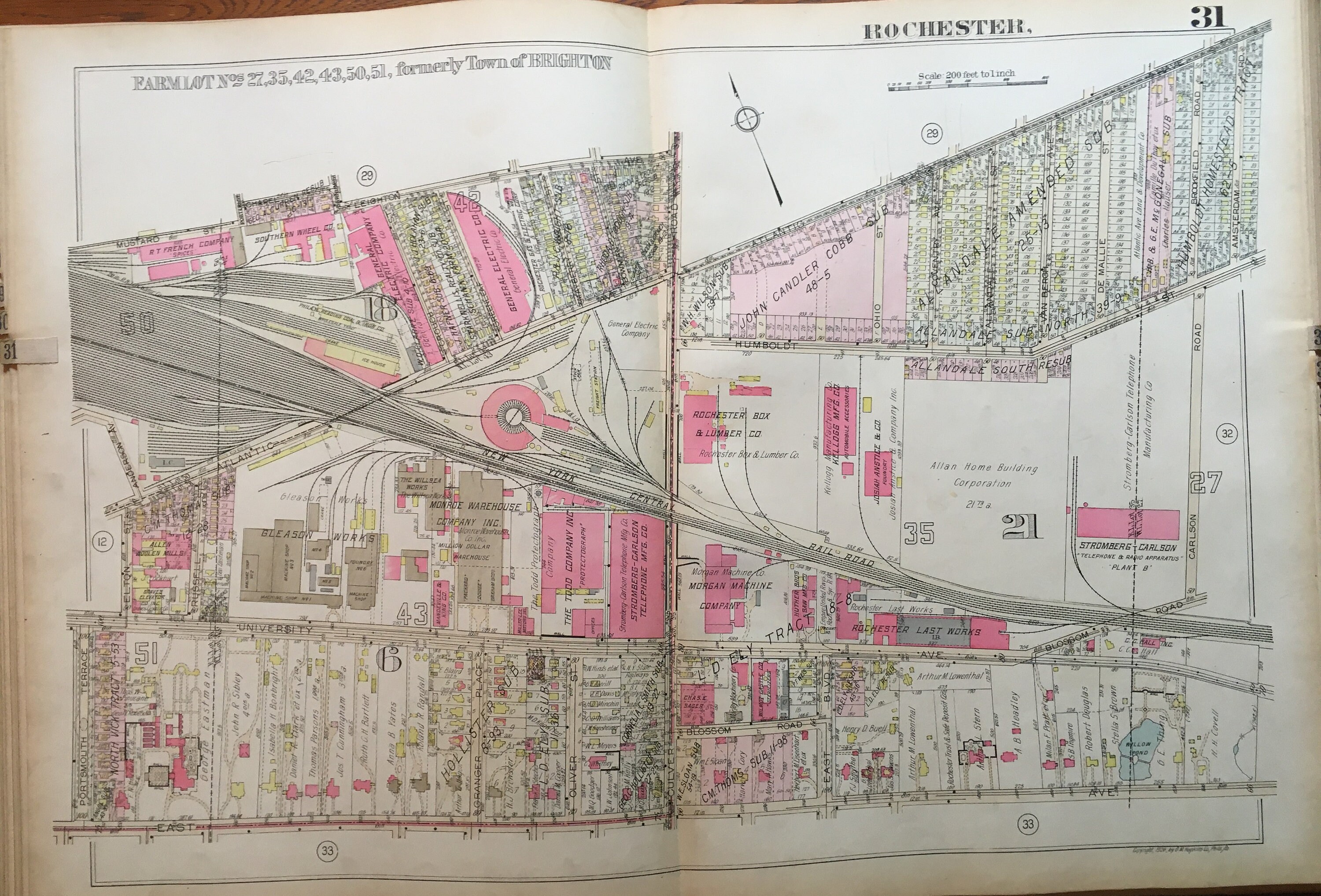 ORIGINAL 1926 Rochester New York East Avenue Gleason Works Etsy