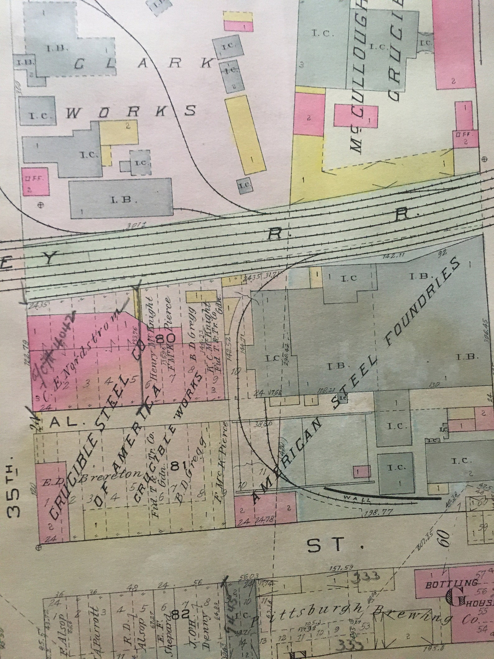 ORIGINAL 1914 Lower Lawrenceville Pittsburgh Pennsylvania 32nd Etsy