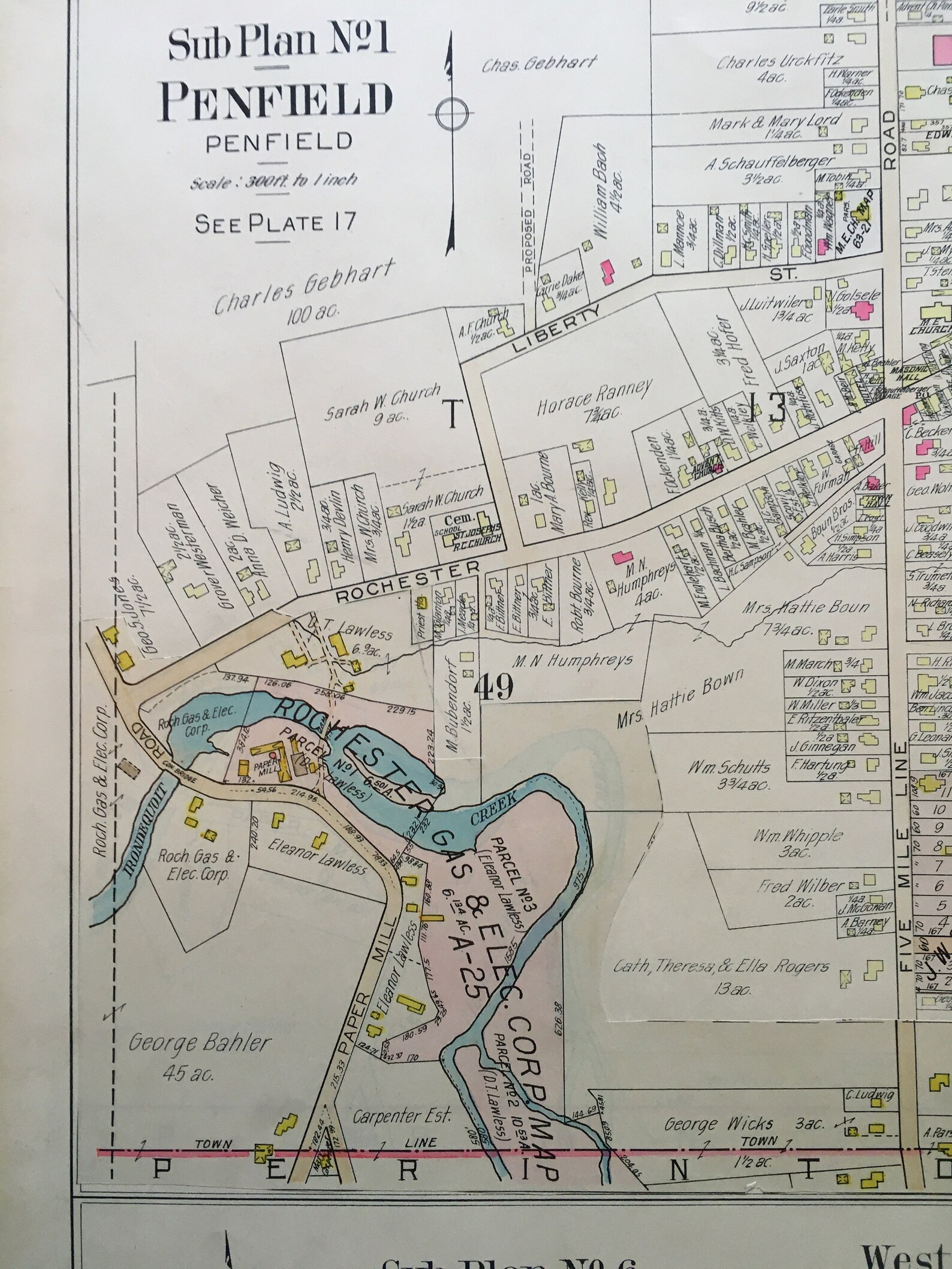 ORIGINAL 1924 Penfield West ster Monroe County New York Etsy