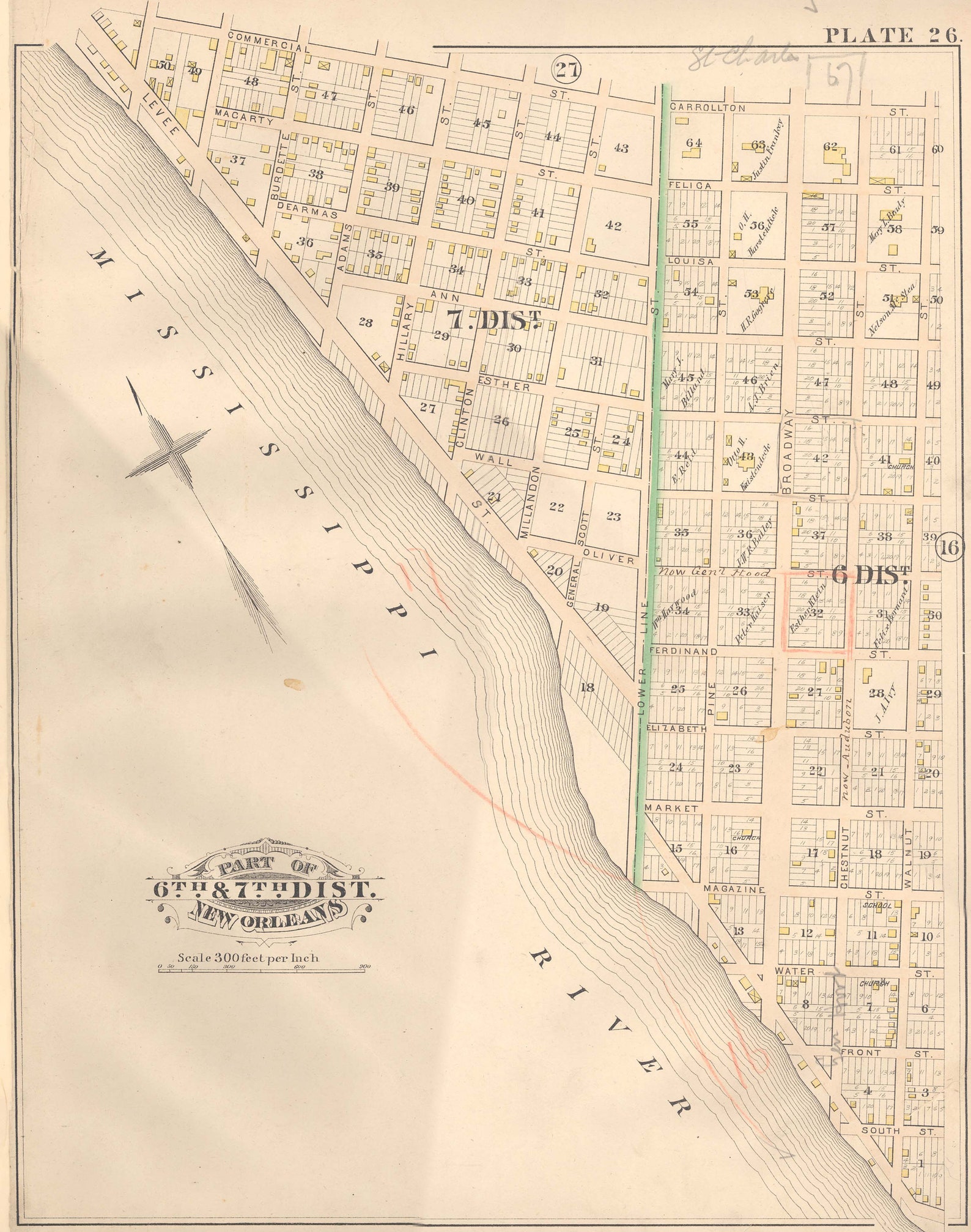 1883 Black Pearl New Orleans Louisiana Mississippi River Etsy