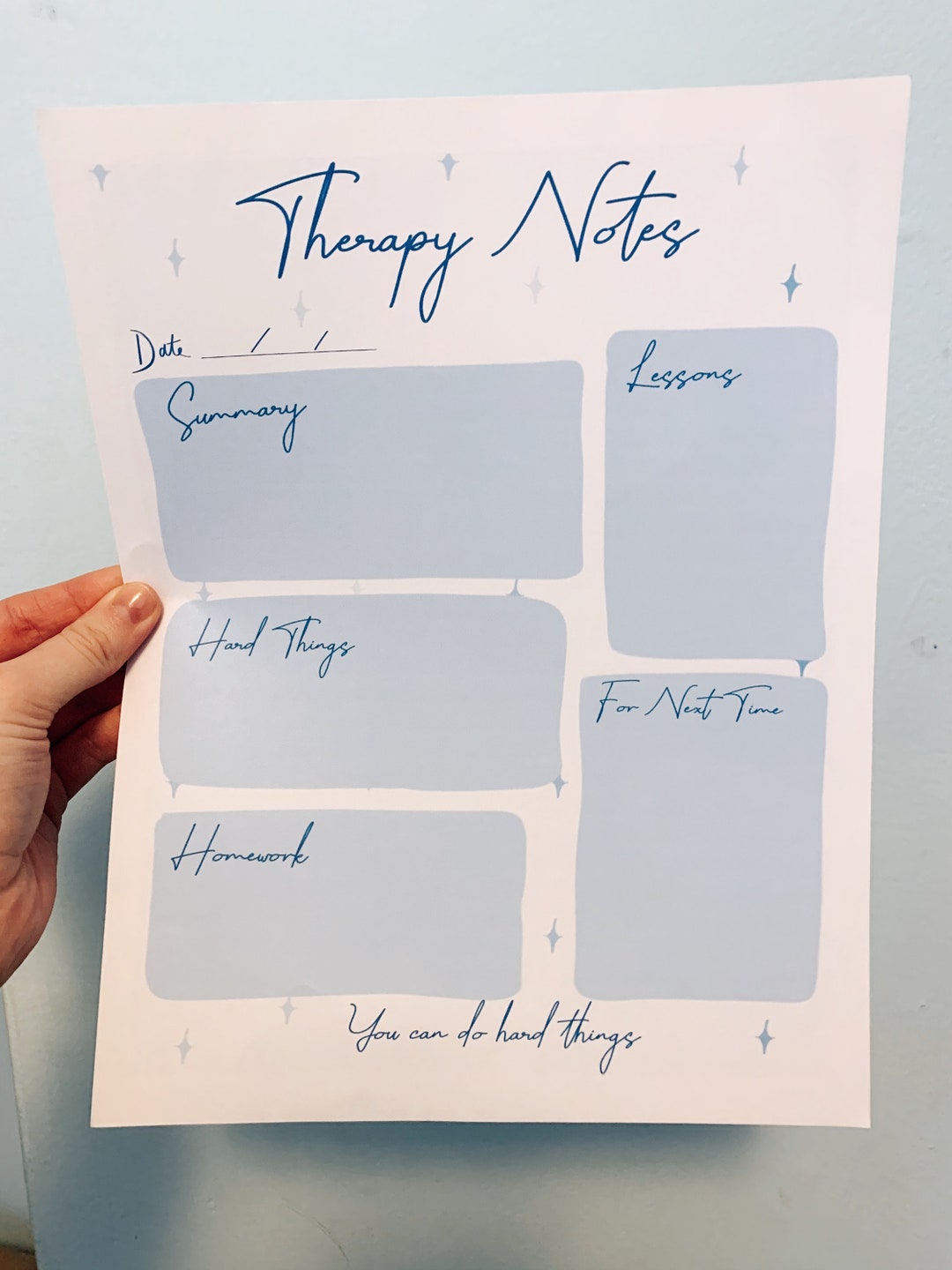 Therapy Notes Printable Therapy Journal Printable Download Therapy Tools Reflection Journal