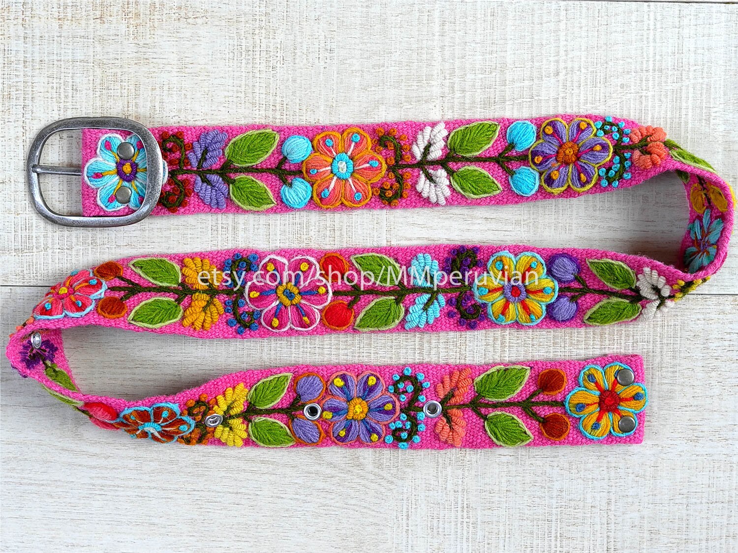 Pistil Multicolor Embroidered Women’s Belt Size Large Pistil Andina Belt - Women main image 3
