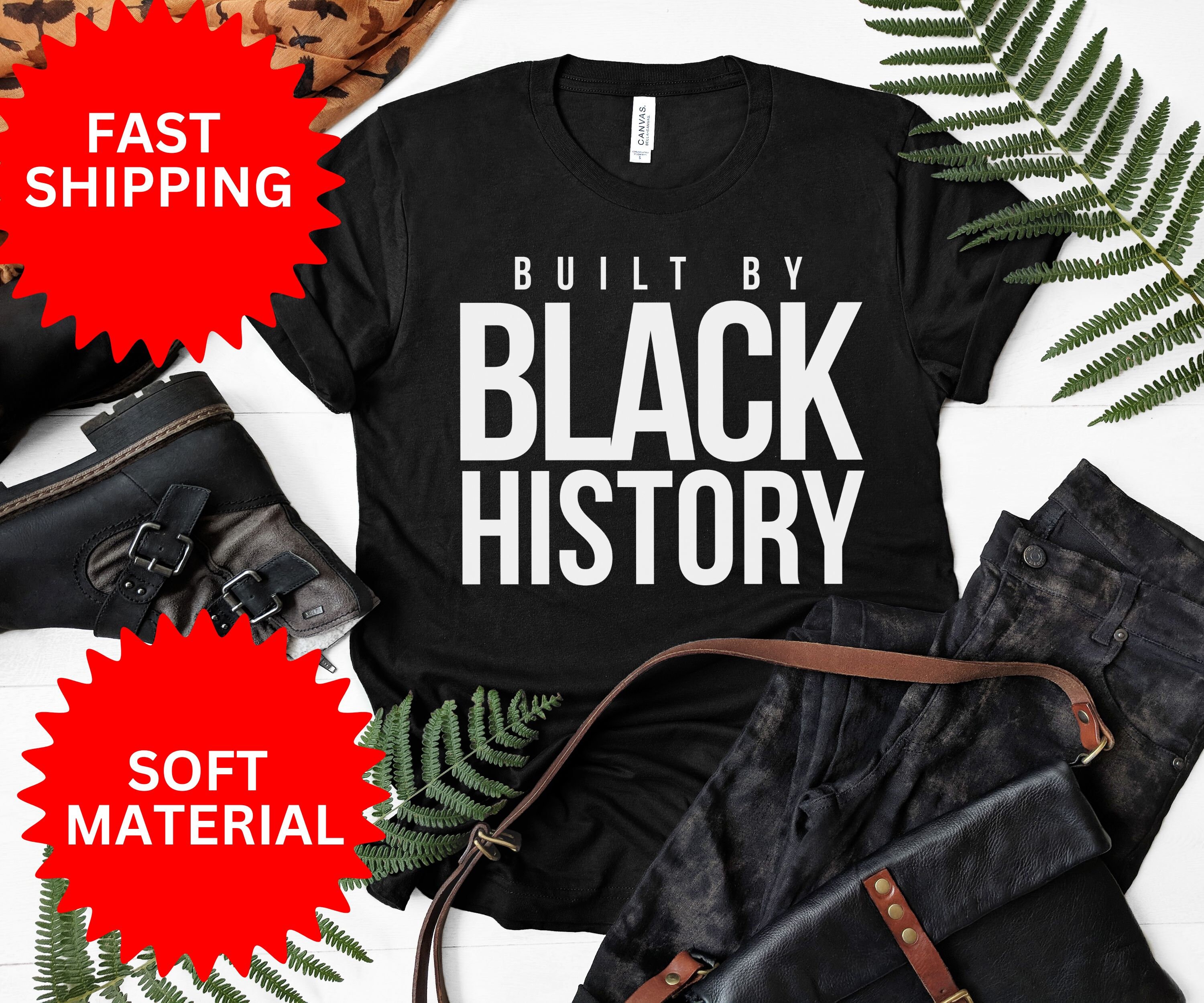 Built By Black History Tshirt Sweatshirt Hoodie NBA - Bugaloo Boutique
