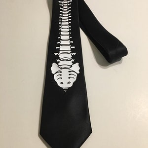 Spine Necktie, Vertebral Column, Cool Tie, Great Gift