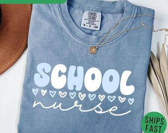 Comfort Colors School Nurse Shirt: Back To School RN Gift