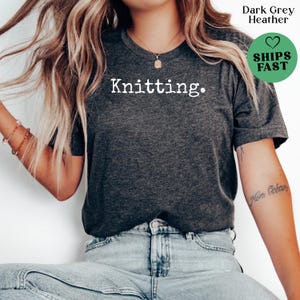 Knitting Shirt Minimalist Knitting Shirts Knitting Gift knitter t-shirt knitter mom gifts gift for knitting lover knitting tee