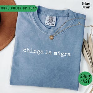 Chinga La Migra Protect Defend Immigrants Shirt Anti Trump FDT Tshirt Minimalist Tee Pro Immigration Activist Gift Political Protest Top