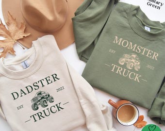 Custom Monster Truck Birthday Shirts, Matching Family Monster Truck Birthday Sweatshirts, Birthday Truck Shirt, Monster Truck Party Shirt