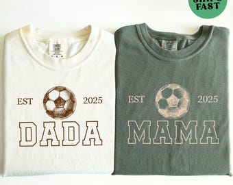 Soccer First Birthday Family Shirts, Matching Comfort Colors Tees