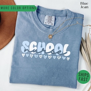 Comfort Colors® School Nurse Shirt, Back To School Shirts, School Nurses Gift, Rn Nurse Gifts, First Day Of School Gift, Nurses Week Shirt