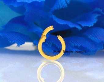 Mejorador de encanto de oro de 14k, potenciador de oro amarillo, collar de clip de bloqueo de potenciador de encanto, soporte de encanto